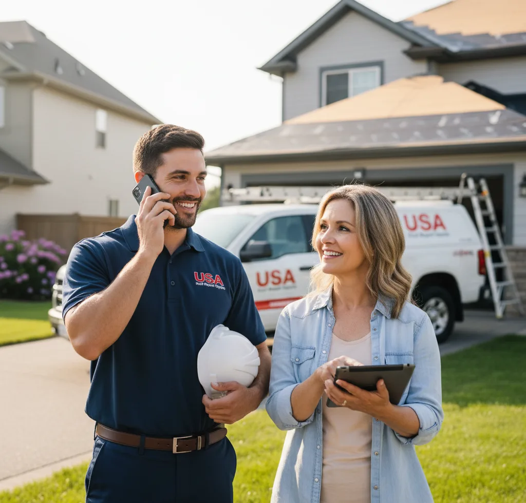 USA Roof Repair Experts customer support in Manvel